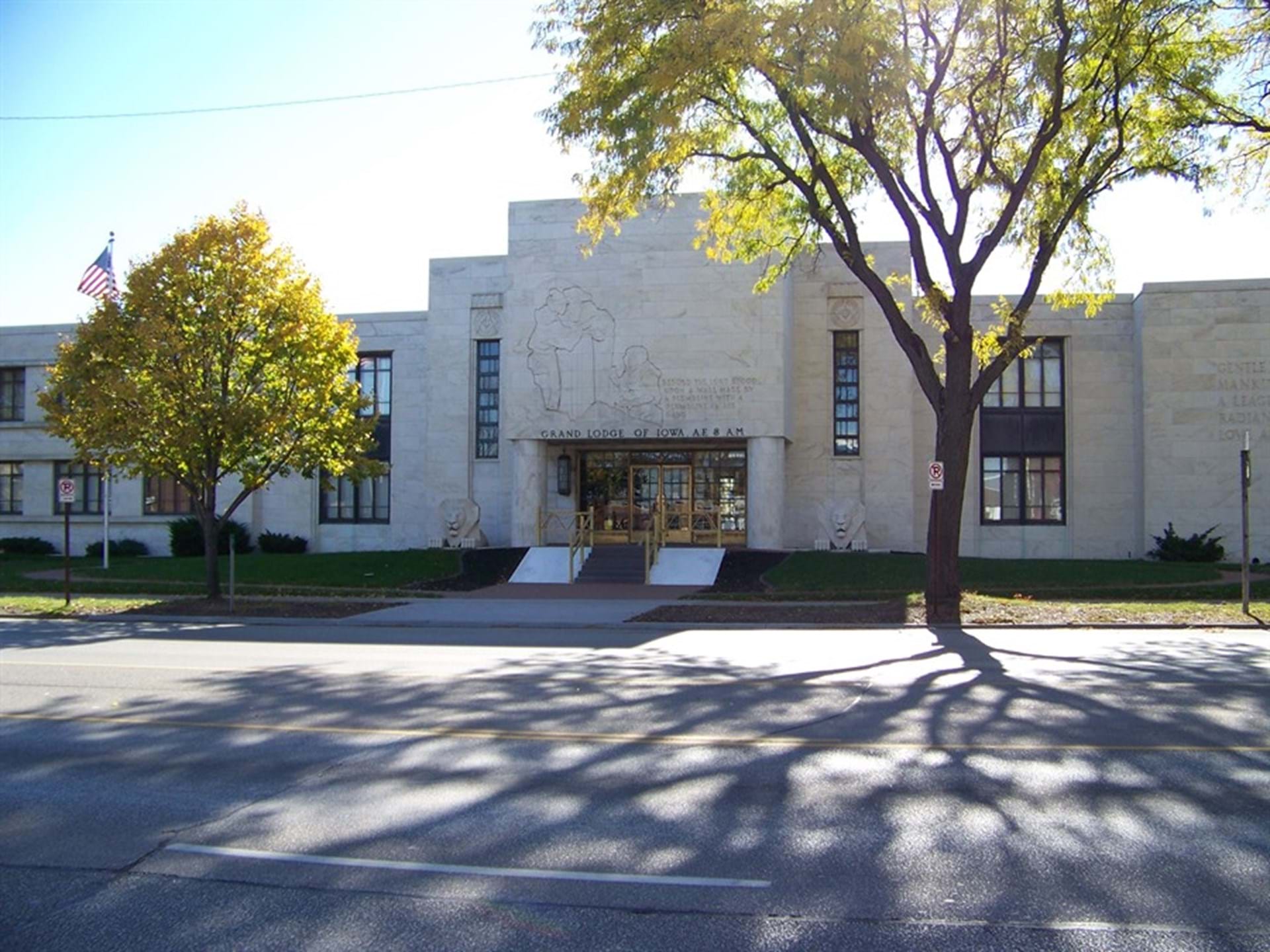 Iowa Masonic Library Front Entrance