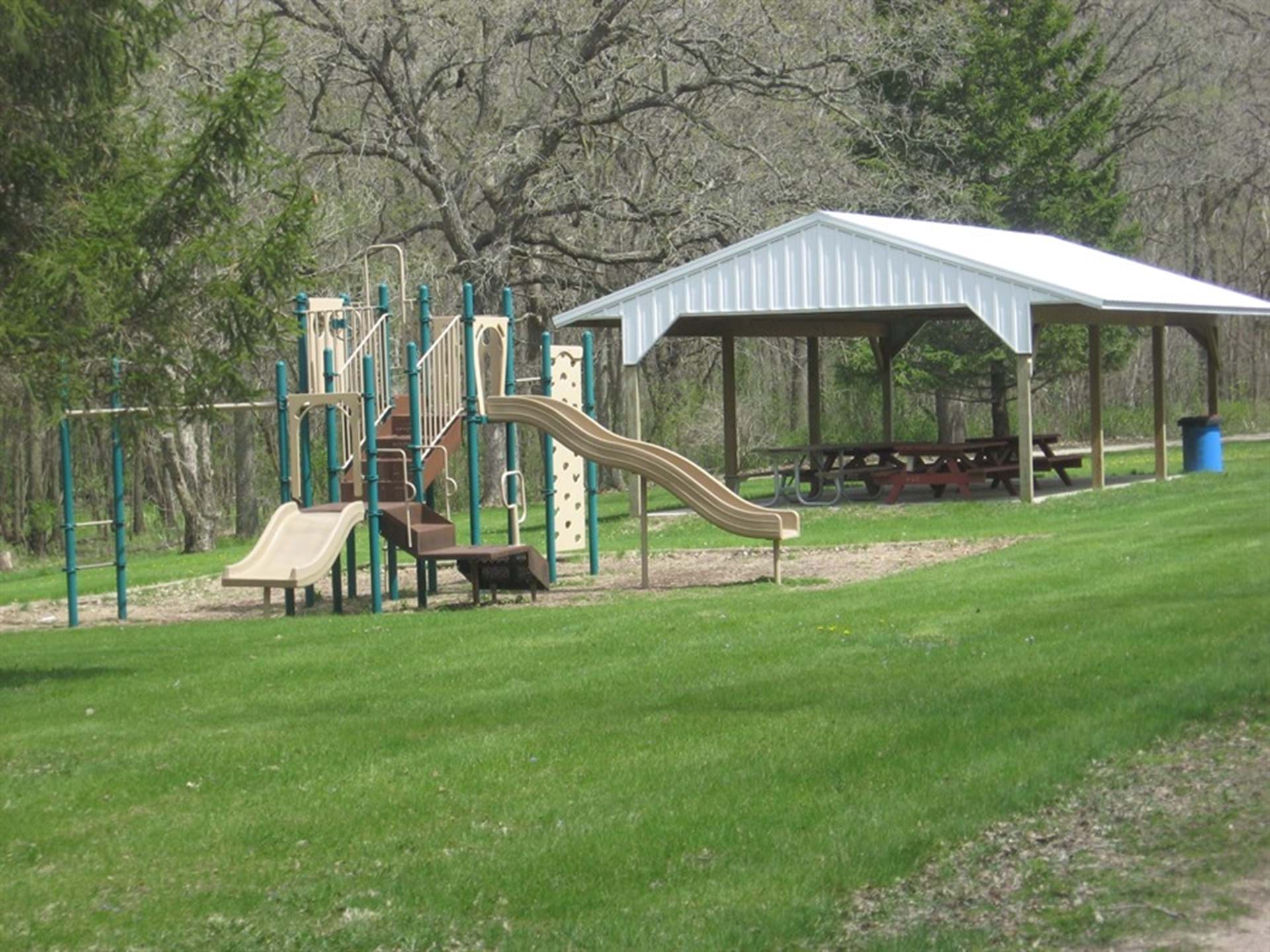 Playground and Picnic shelter
