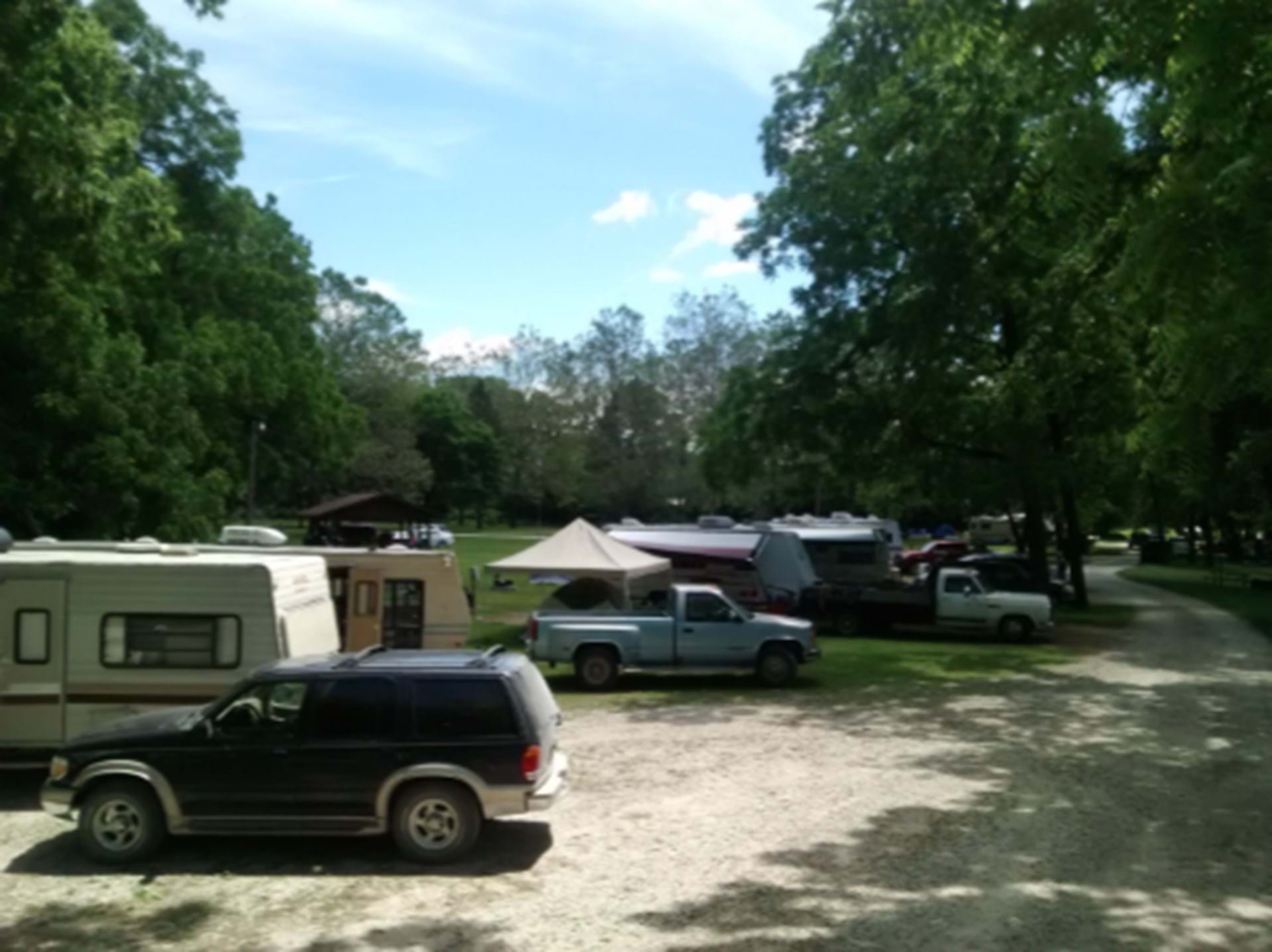 Campers at Sycamore Loop