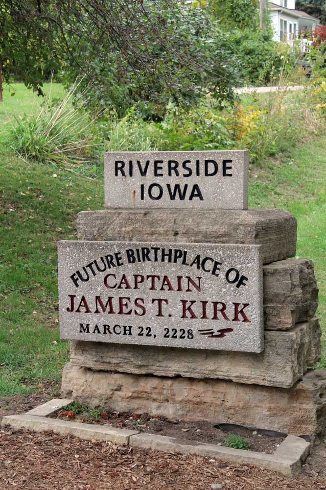 Iowa's Unique Attractions: Future Birthplace of James T. Kirk, Riverside