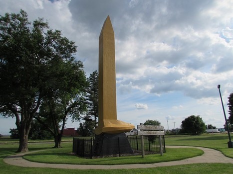 World's Largest Golden Spike: Council Bluffs, Iowa