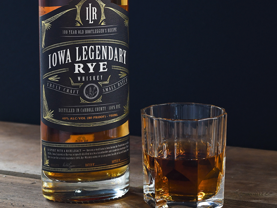 Purple Label Rye- Double Distilled - Double Barrel Rye Whiskey - Iowa  Legendary Rye