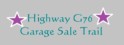 Hwy G76 Garage Sale Trail