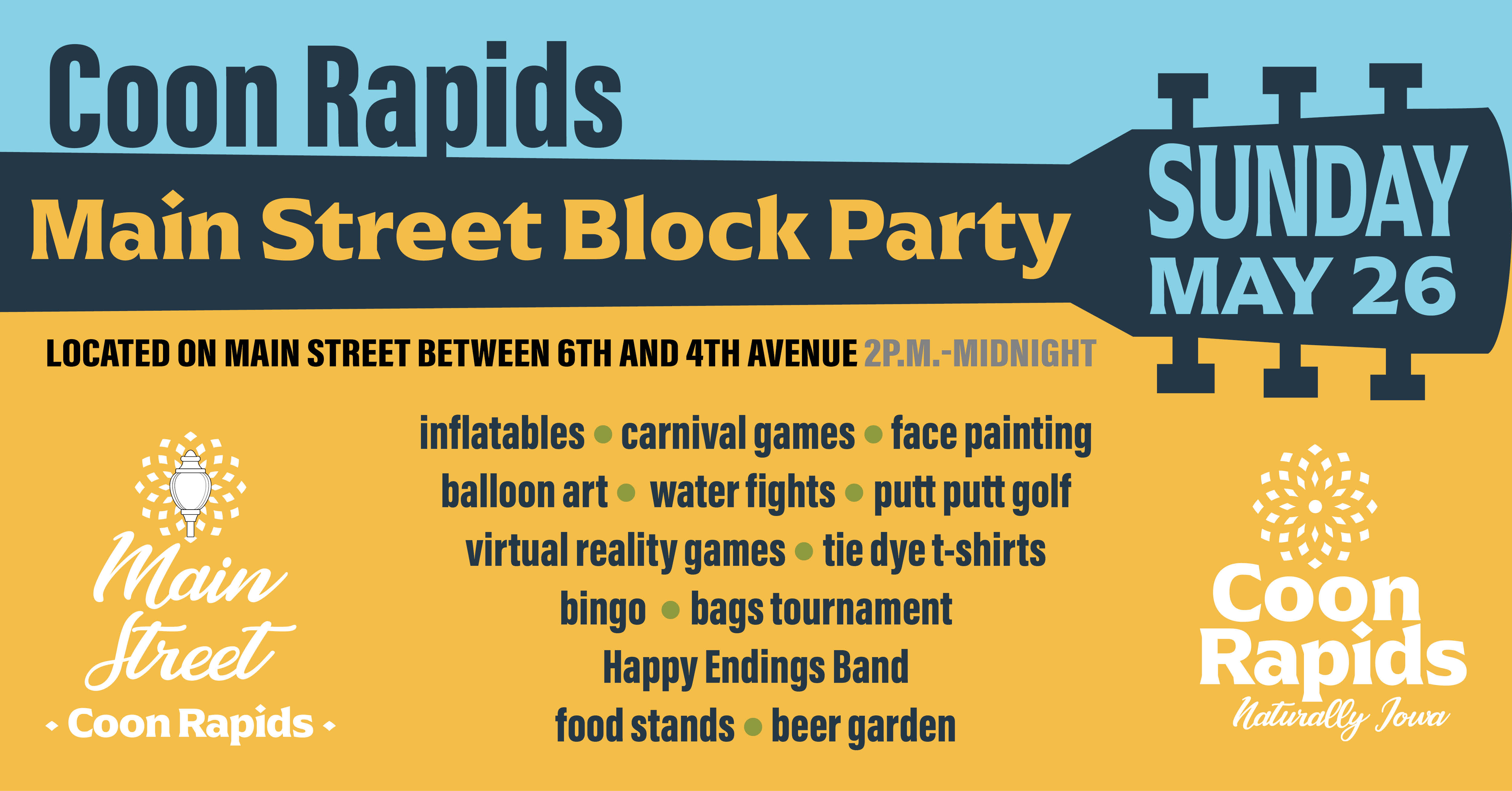 Main Street Block Party Coon Rapids, Iowa Travel Iowa