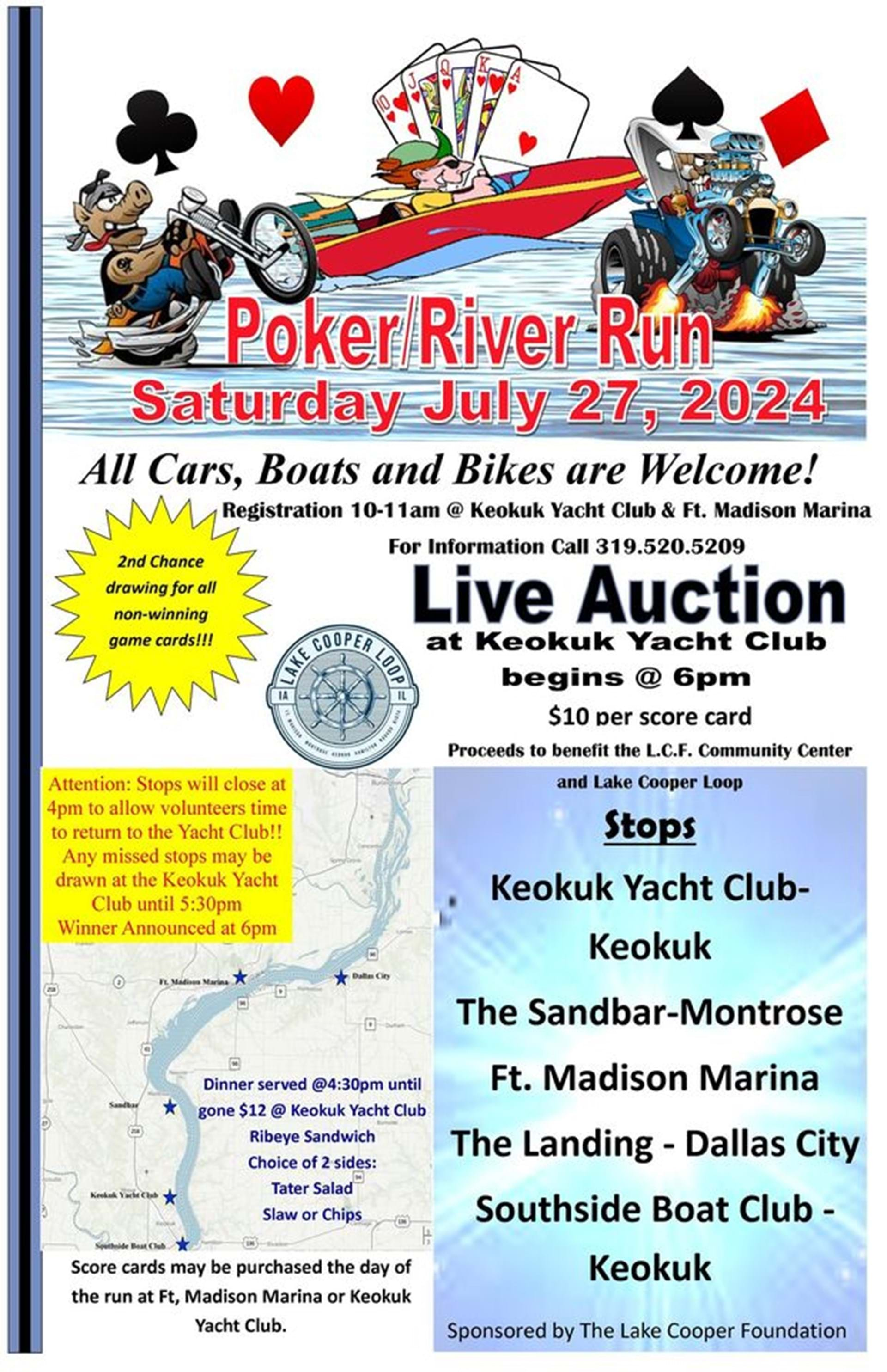 Lake Cooper Foundation Poker River Run 