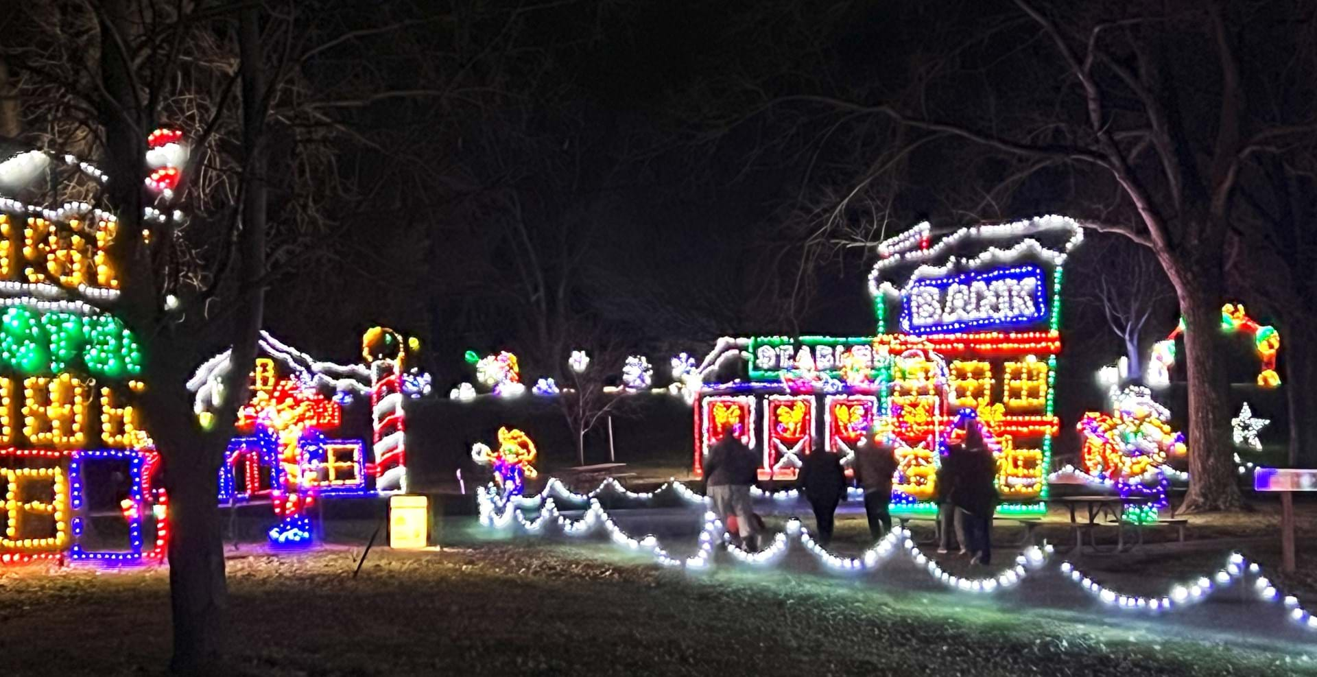 Guests enjoy "Santa's Ranch" during a Walk-Through Wednesday