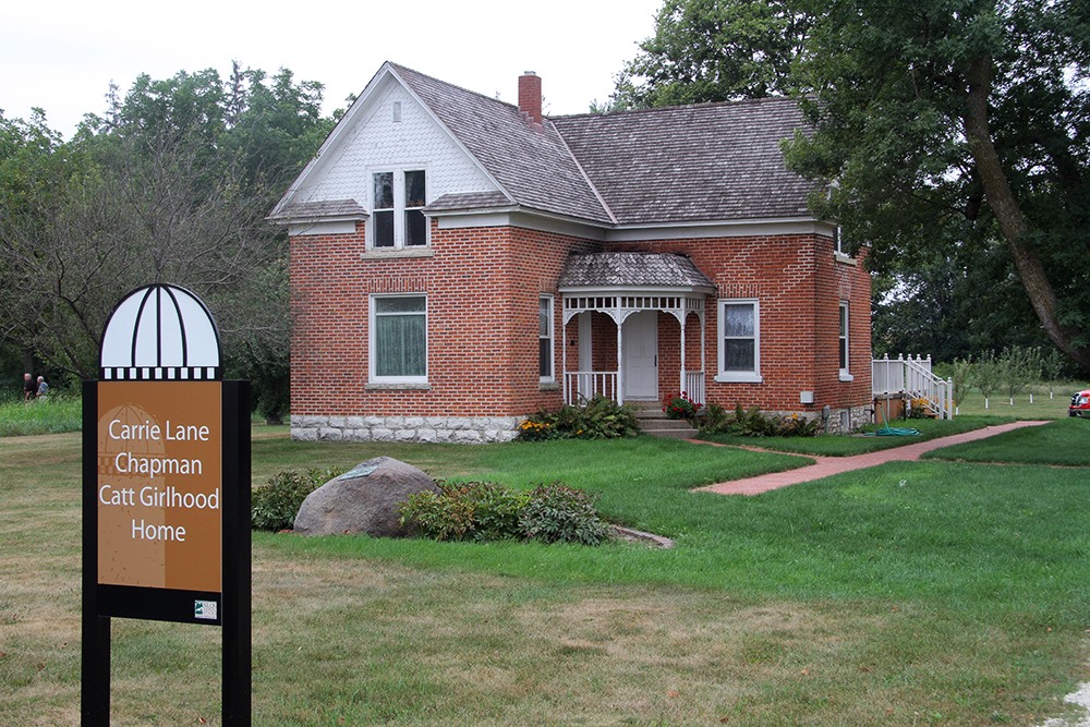 Famous Iowan: Carrie Lane Chapman Catt Museum, Charles City Iowa