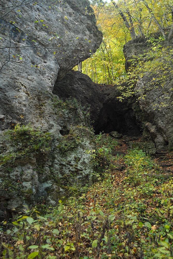 Caves in Iowa: Wapsipinicon State Park Caves, Anamosa
