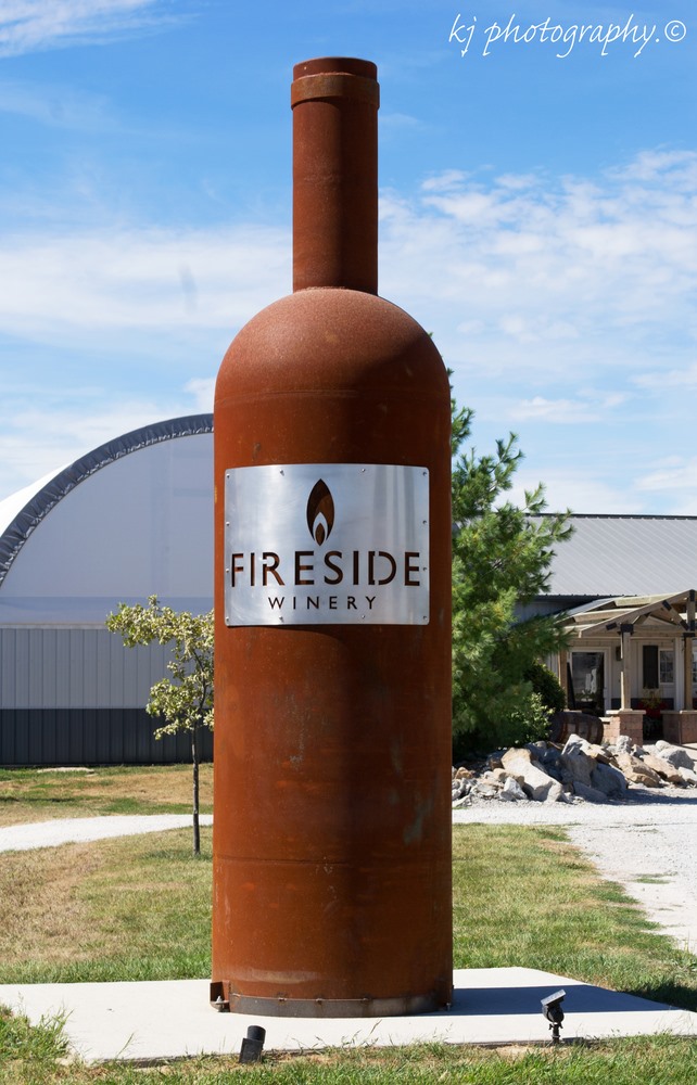 Iowa's Largest Wine Bottle: Fireside Winery in Marengo