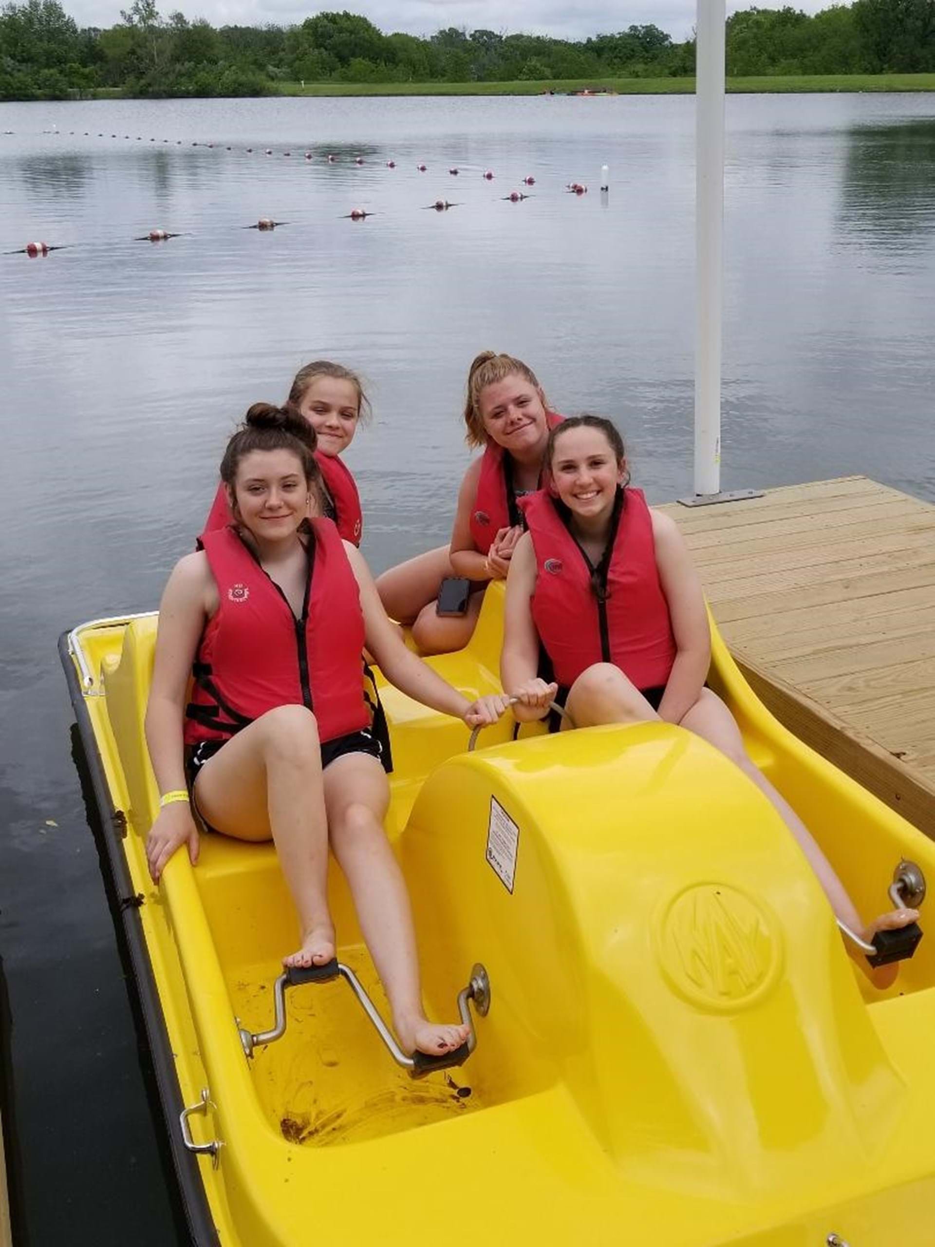 Paddle boat fun! 