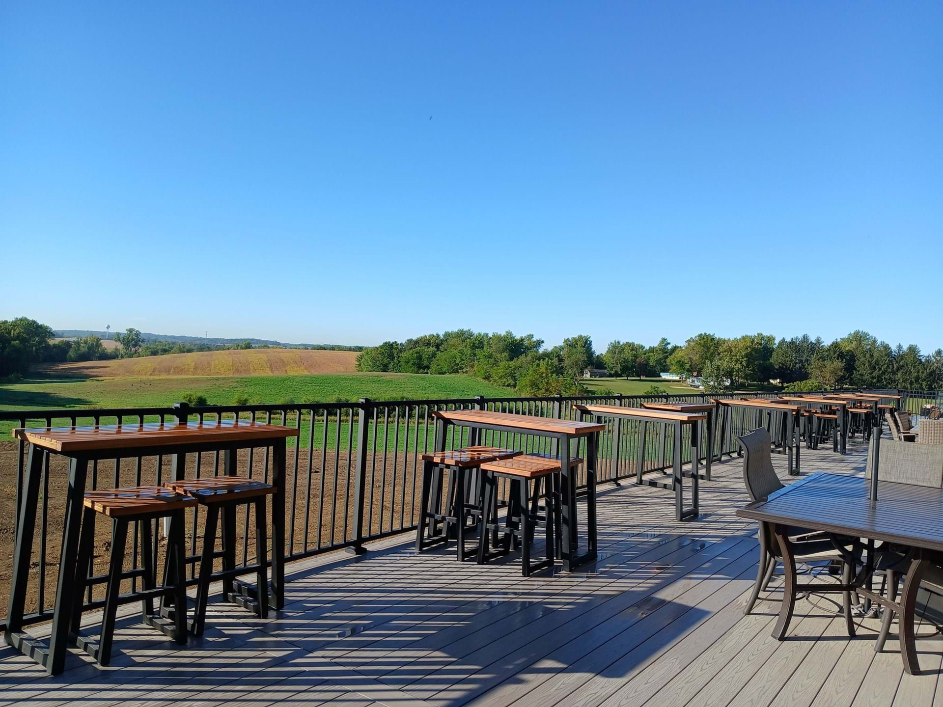 Outdoor Deck Area with a view 