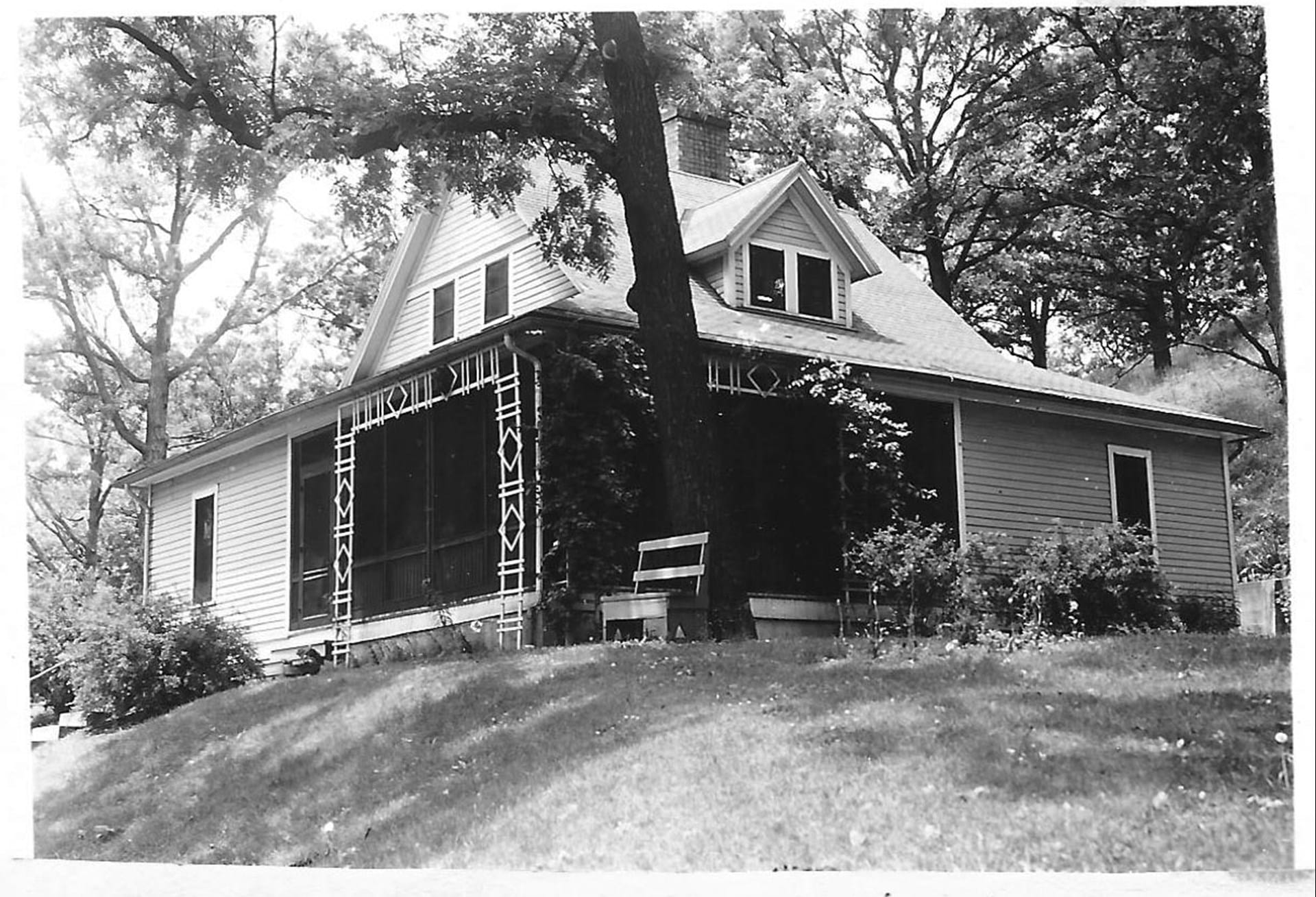 One of the 5 cottages where researchers and mussell shell experts lived while working at the Fairport Federal Biological Station