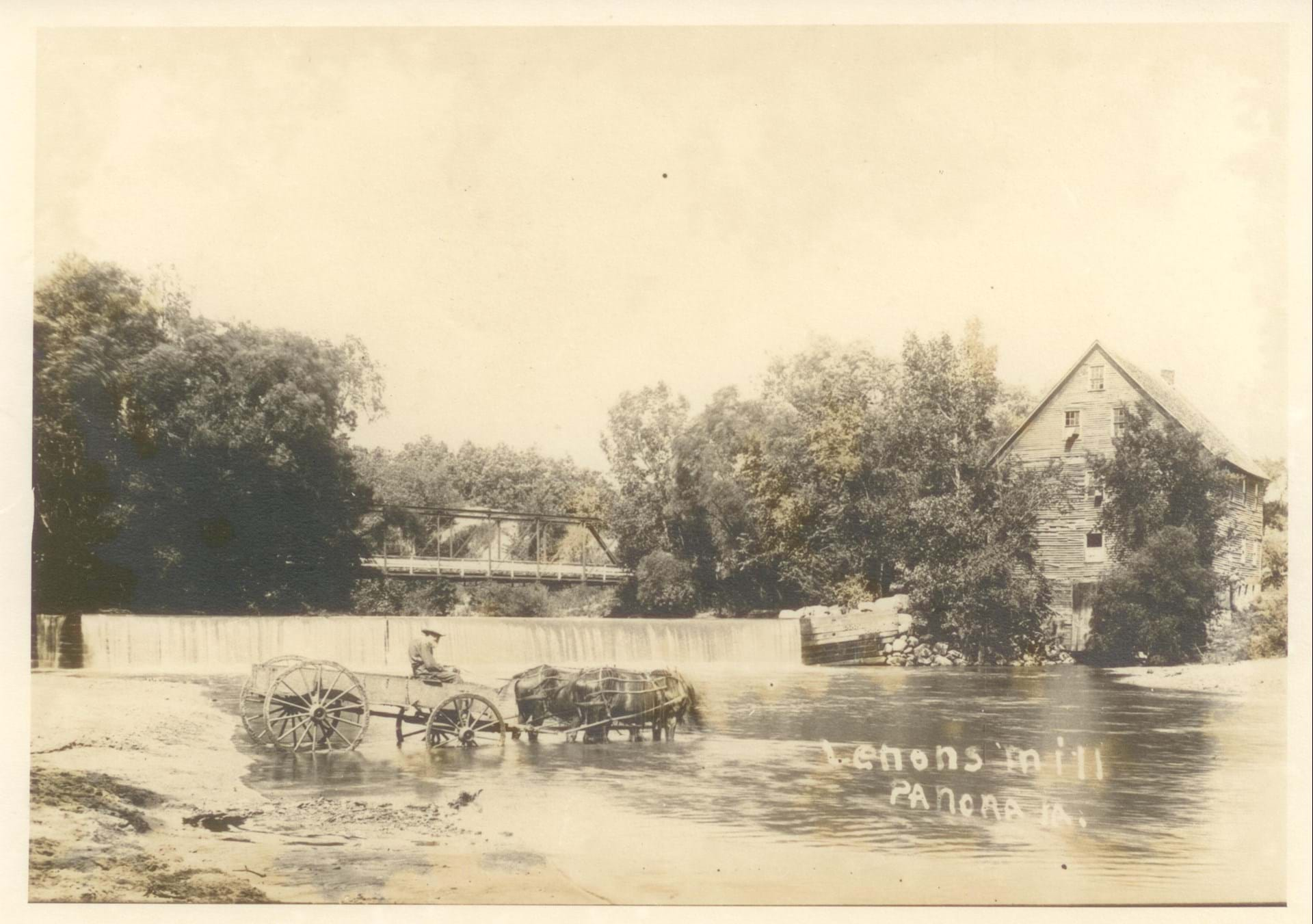 Lenon Mill and Dam Ca. 1900