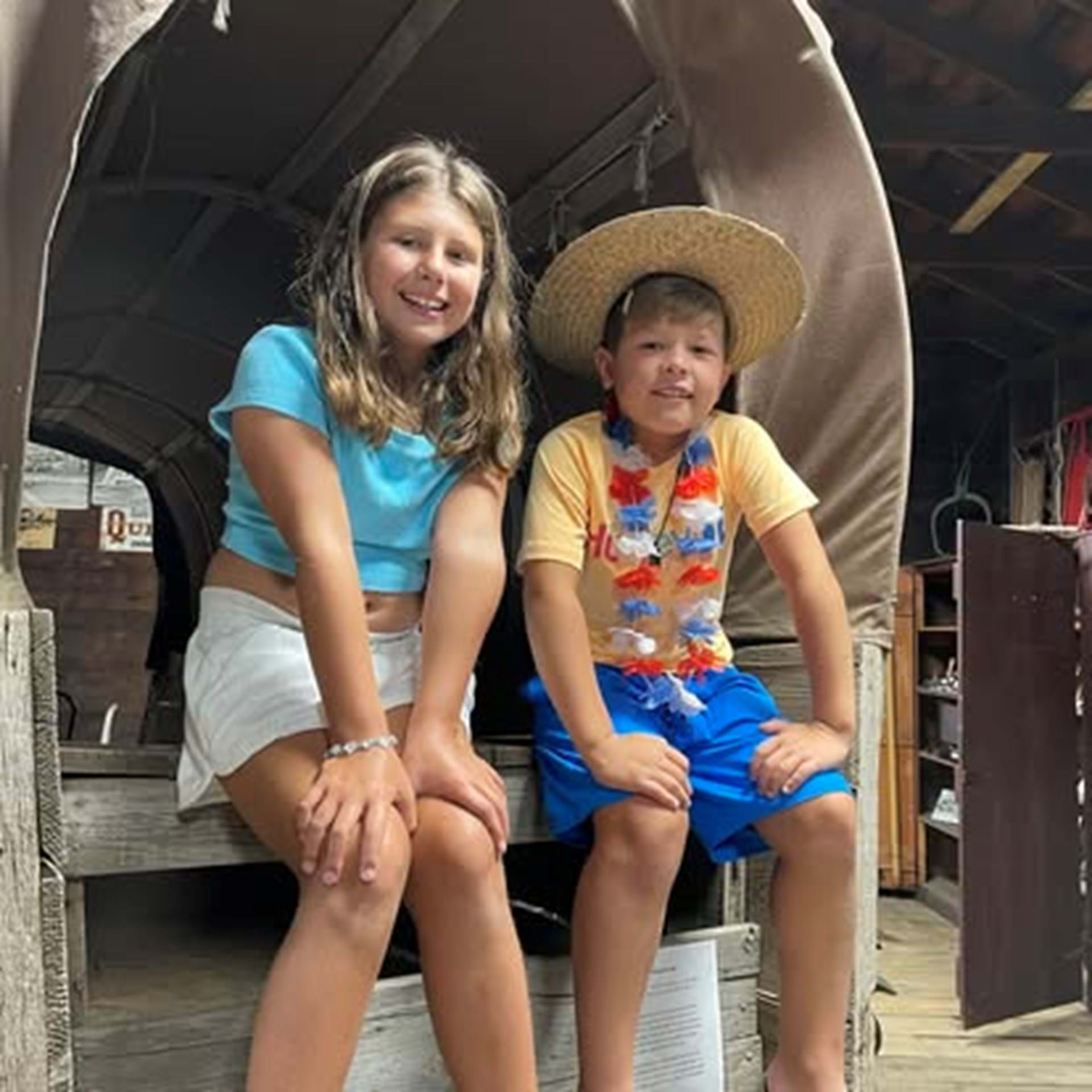 Kids LOVE our Covered Wagon!