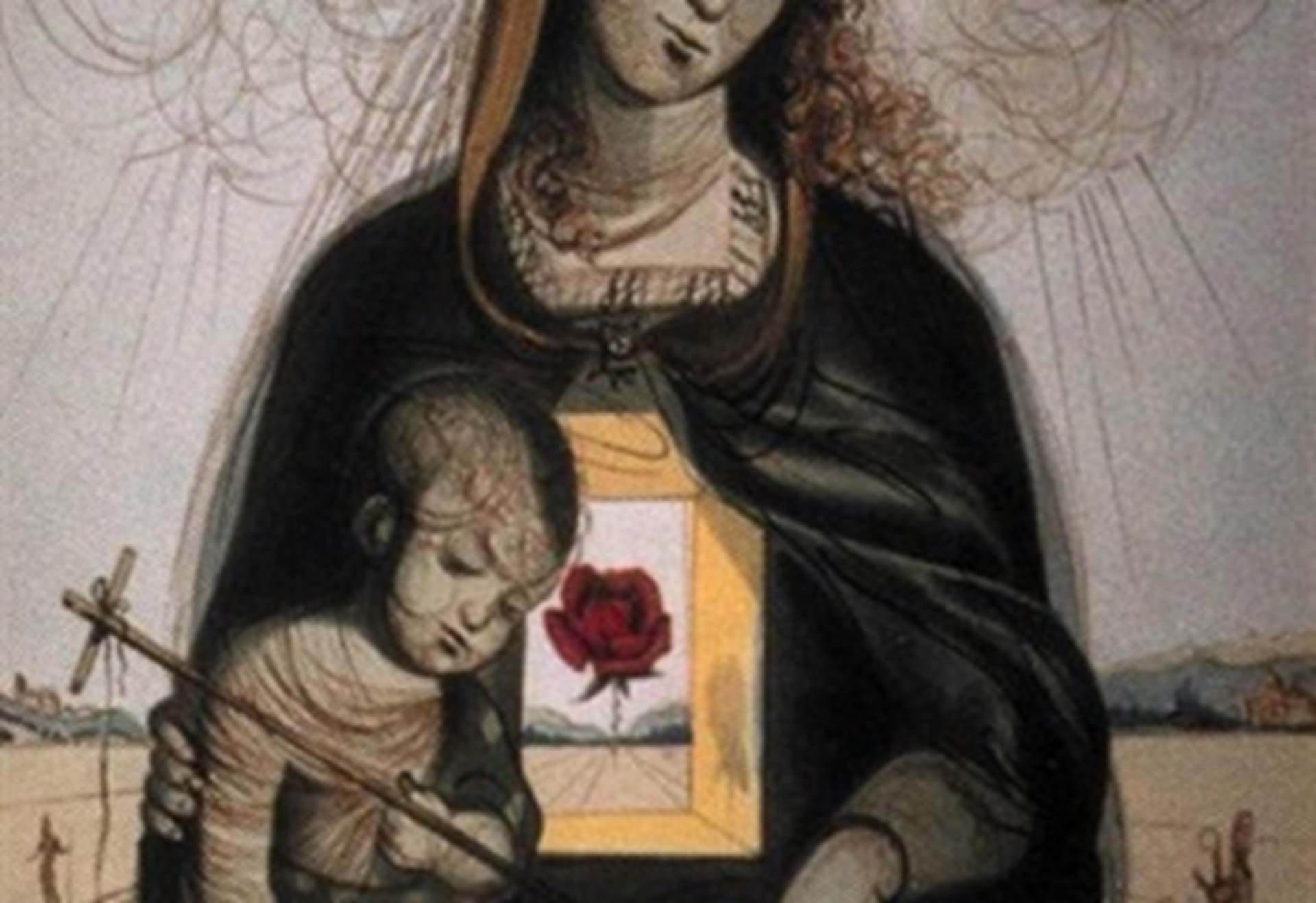 Mystical Rose Madonna by Salvador Dali
